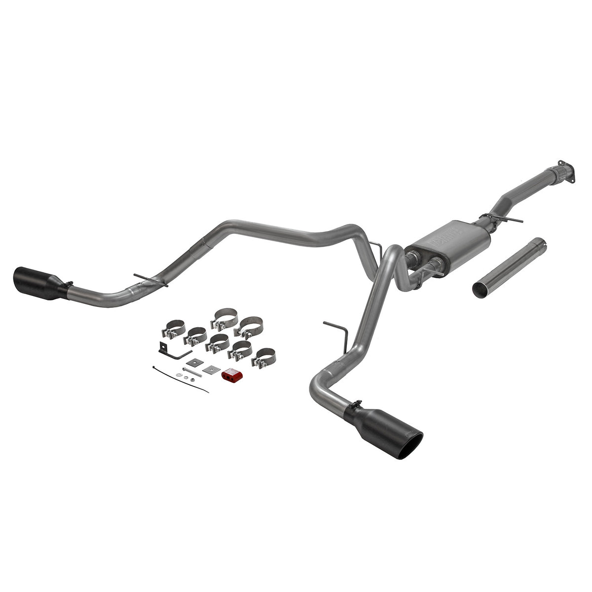 Flowmaster 718114 - Flow Fx Cat-Back Exhaust System Fits 2019-2026 GM 1500 2.7-Liter Cat-Back, Dual Side Exit, Stainless Steel Exhaust System Flowmaster 1