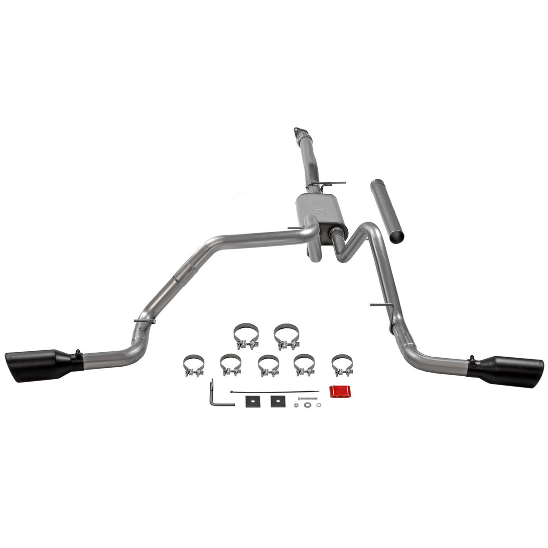 Flowmaster 718114 - Flow Fx Cat-Back Exhaust System Fits 2019-2026 GM 1500 2.7-Liter Cat-Back, Dual Side Exit, Stainless Steel Exhaust System Flowmaster 2