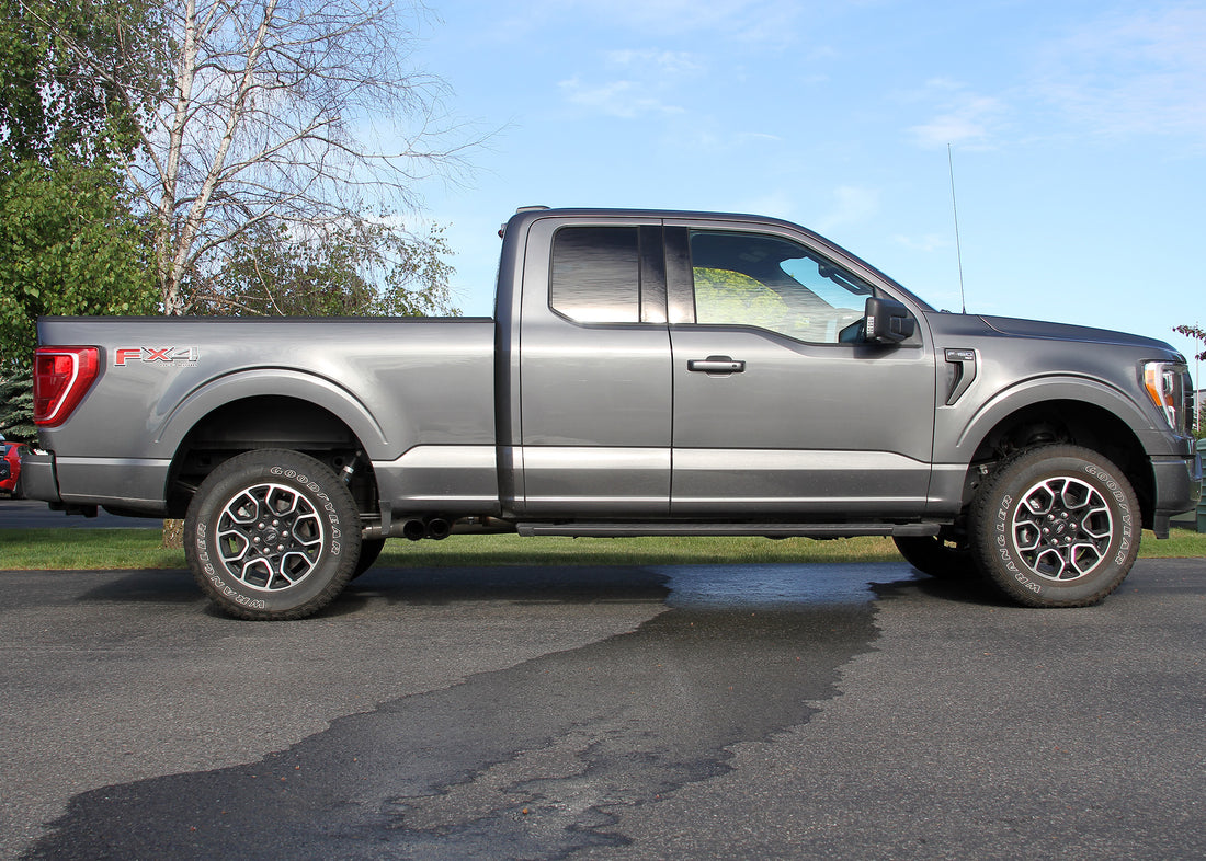 Flowmaster 718116 - Flow Fx Cat-Back Exhaust System Fits 2021-2025 Ford F-150 2.7, 3.5, 5.0-Liter, Flow Fx Cat-Back 3.00-Inch To 2.50-Inch Stainless Steel Exhaust System, Dual Out Same Side Exit Flowmaster 2