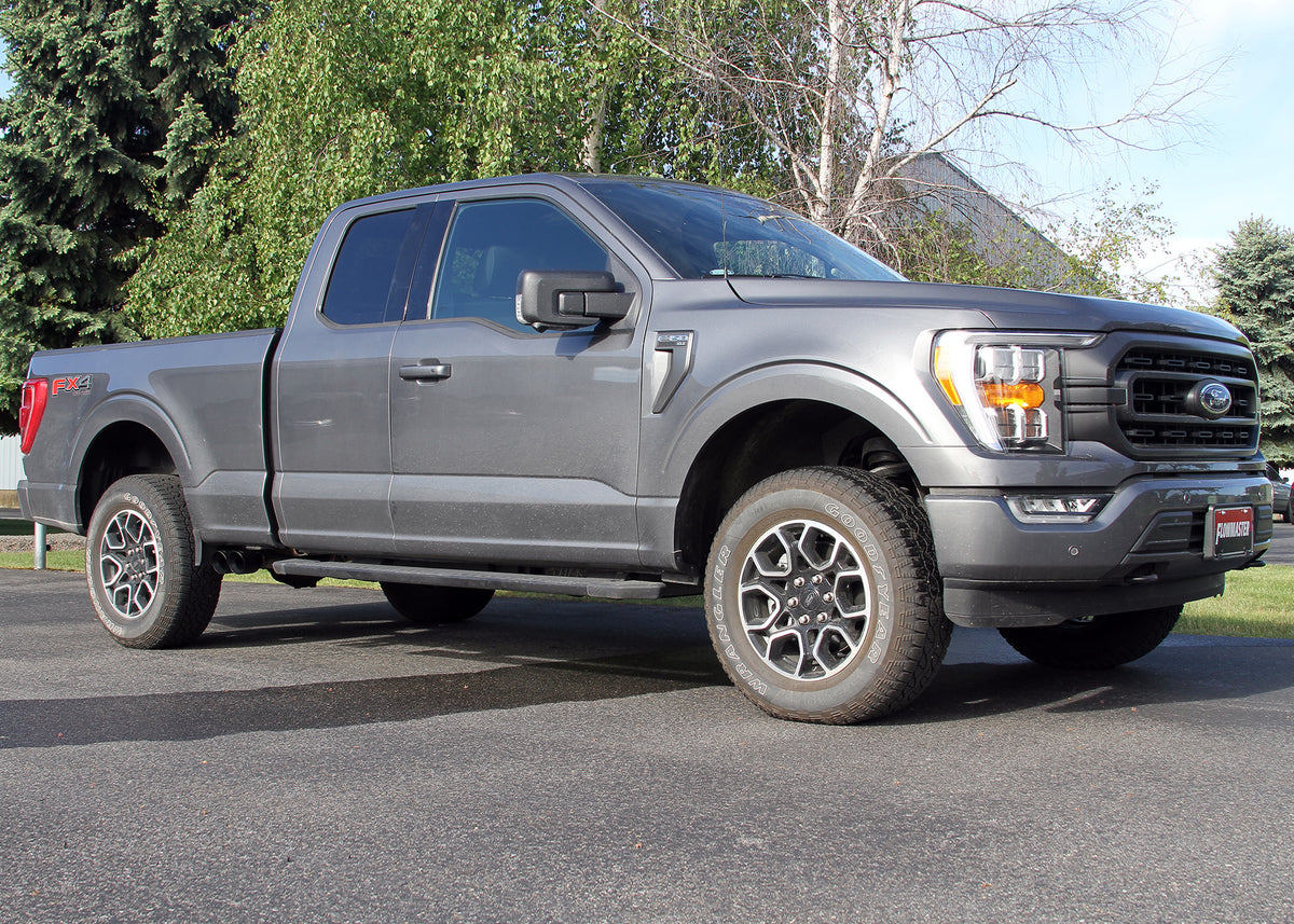 Flowmaster 718116 - Flow Fx Cat-Back Exhaust System Fits 2021-2025 Ford F-150 2.7, 3.5, 5.0-Liter, Flow Fx Cat-Back 3.00-Inch To 2.50-Inch Stainless Steel Exhaust System, Dual Out Same Side Exit Flowmaster 3