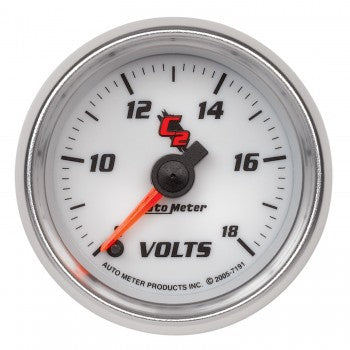 AutoMeter 7191 - GAUGE, VOLTMETER, 2 1/16", 18V, DIGITAL STEPPER MOTOR, C2 5