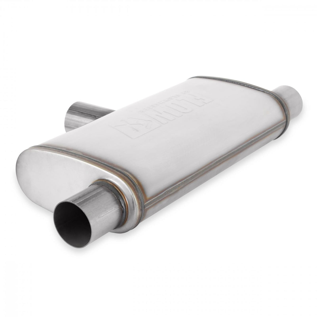 Flowmaster 72206 - Flow Fx Muffler Flow Fx Muffler 2.5 In/Out Oval Body Transverse Moderate Sound Stainless Steel Flowmaster 2