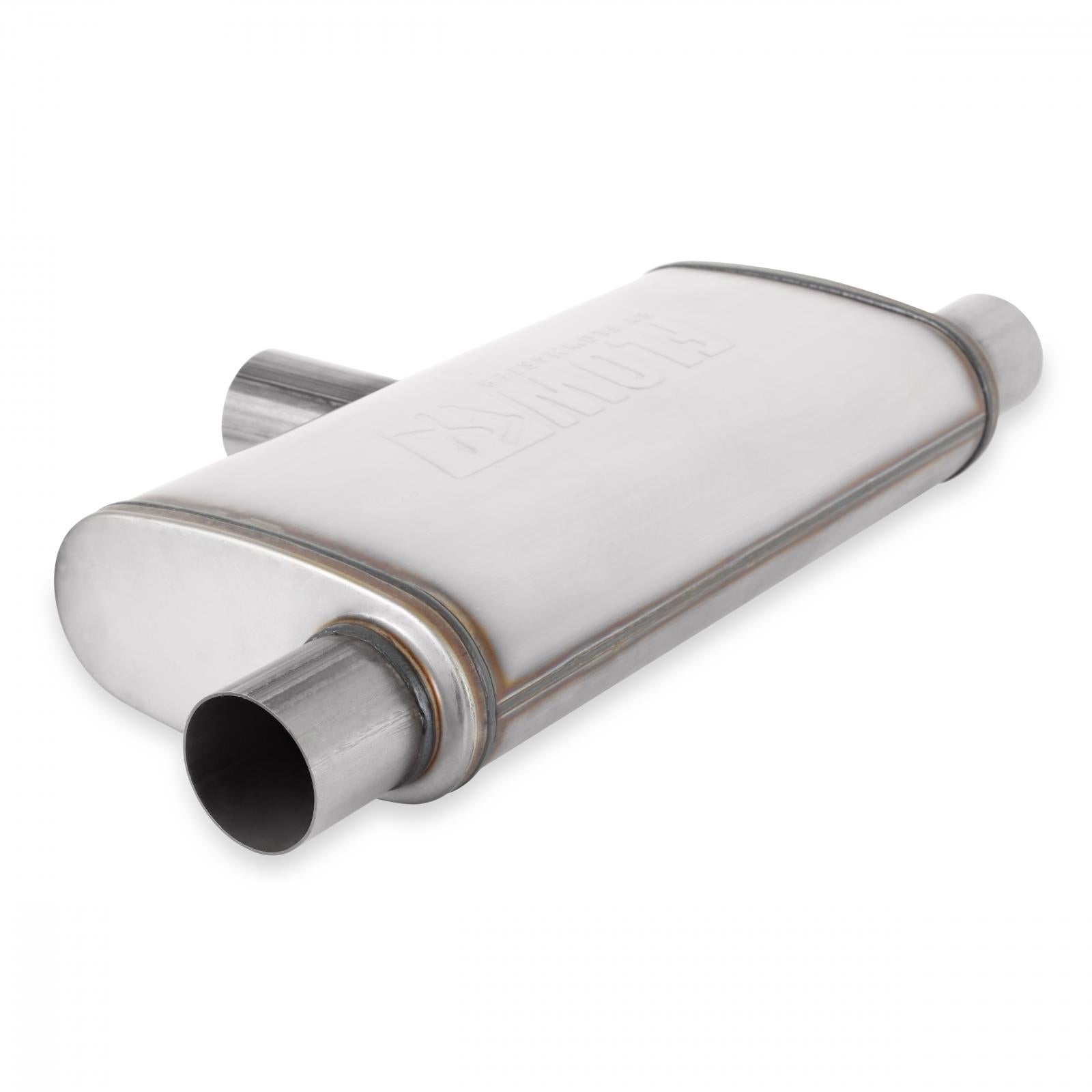 Flowmaster 72206 - Flow Fx Muffler Flow Fx Muffler 2.5 In/Out Oval Body Transverse Moderate Sound Stainless Steel Flowmaster 2