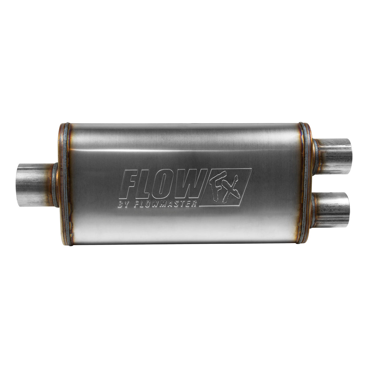 Flowmaster 72288 - Flow Fx Muffler Flow Fx Muffler 3.00 Center In/2.50 Dual Out Moderate Sound Stainless Steel Flowmaster 2