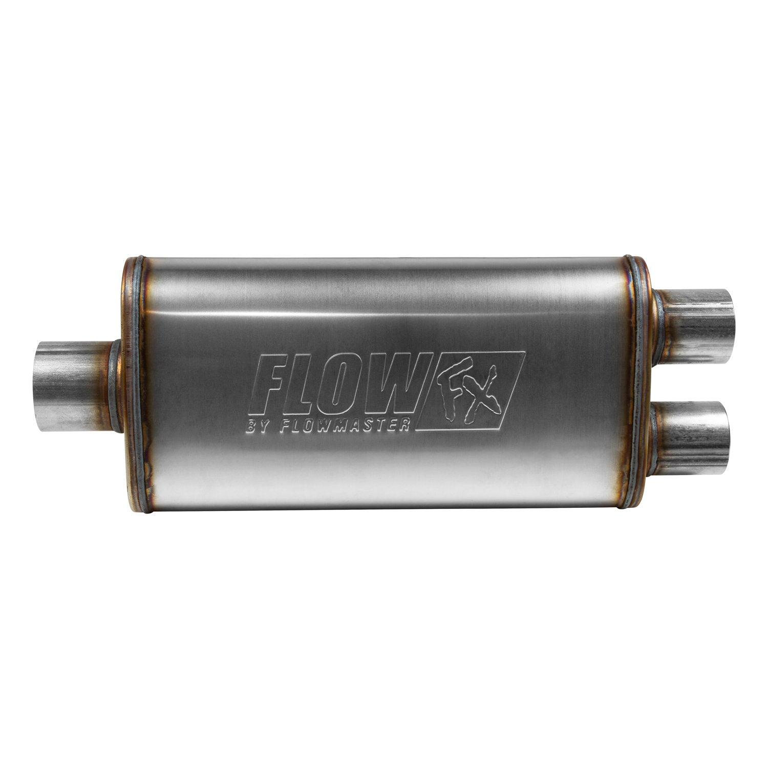 Flowmaster 72288 - Flow Fx Muffler Flow Fx Muffler 3.00 Center In/2.50 Dual Out Moderate Sound Stainless Steel Flowmaster 2