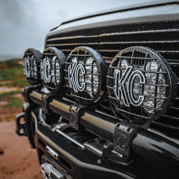 KC HiLiTES 7230 - SlimLite 8" LED - Stone Guard - Black