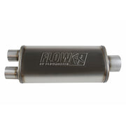 Flowmaster 72587 - Flow Fx Muffler Flow Fx Muffler 3.50 Center In/2.50 Dual Out Straight Through Performance Moderate Sound Stainless Steel Flowmaster 1
