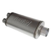 Flowmaster 72587 - Flow Fx Muffler Flow Fx Muffler 3.50 Center In/2.50 Dual Out Straight Through Performance Moderate Sound Stainless Steel Flowmaster 2