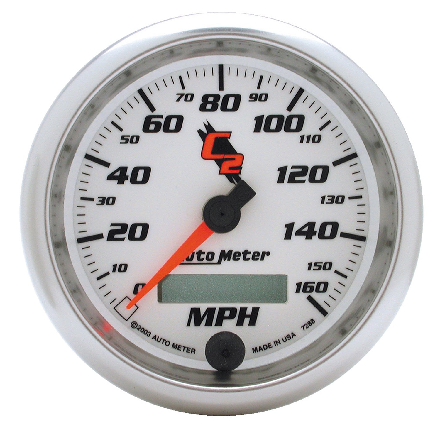 AutoMeter 7288 - GAUGE, SPEEDOMETER, 3 3/8", 160MPH, ELEC. PROGRAMMABLE, C2 3