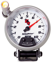 AutoMeter 7290 - GAUGE, TACHOMETER, 3 3/4", 10K RPM, PEDESTAL W/ EXT. QUICK-LITE, C2 1