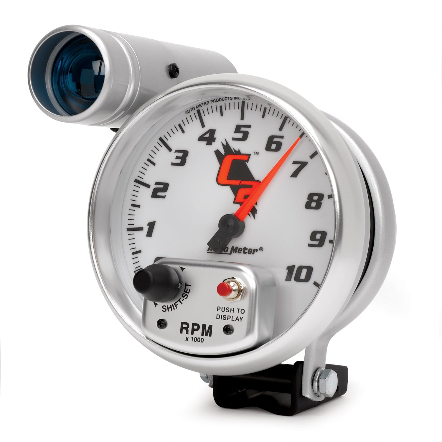 AutoMeter 7299 - GAUGE, TACHOMETER, 5", 10K RPM, PEDESTAL W/ EXT. SHIFT-LITE, C2 4