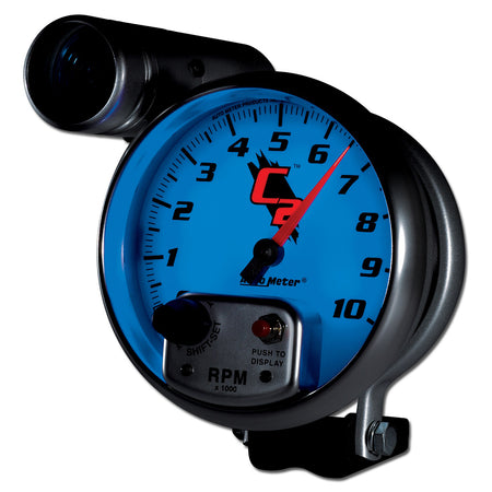 AutoMeter 7299 - GAUGE, TACHOMETER, 5", 10K RPM, PEDESTAL W/ EXT. SHIFT-LITE, C2 5