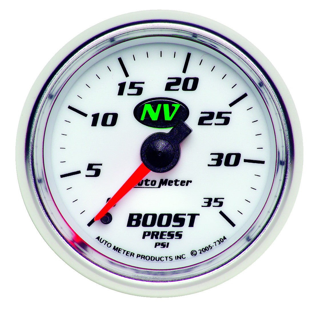 AutoMeter 7304 - GAUGE, BOOST, 2 1/16", 35PSI, MECHANICAL, NV 3