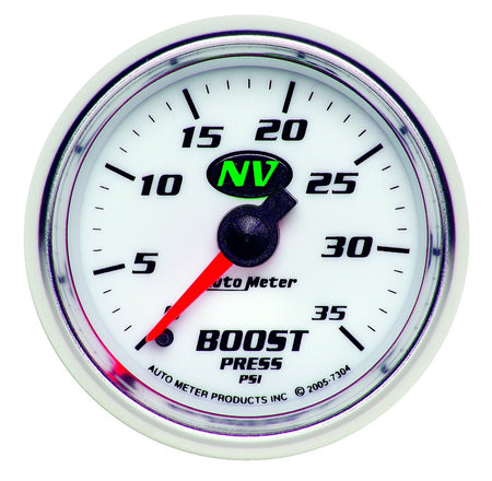 AutoMeter 7304 - GAUGE, BOOST, 2 1/16", 35PSI, MECHANICAL, NV 3
