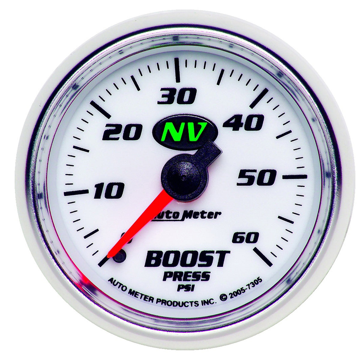 AutoMeter 7305 - GAUGE, BOOST, 2 1/16", 60PSI, MECHANICAL, NV 3