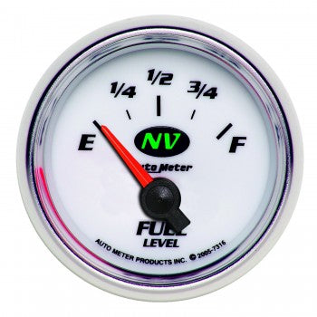 AutoMeter 7316 - GAUGE, FUEL LEVEL, 2 1/16", 240OE TO 33OF, ELEC, NV 4