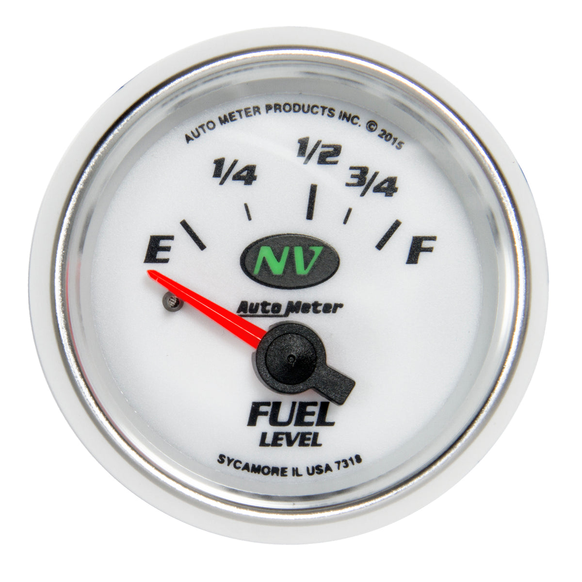 AutoMeter 7318 - GAUGE, FUEL LEVEL, 2 1/16", 16OE TO 158OF, ELEC, NV 3