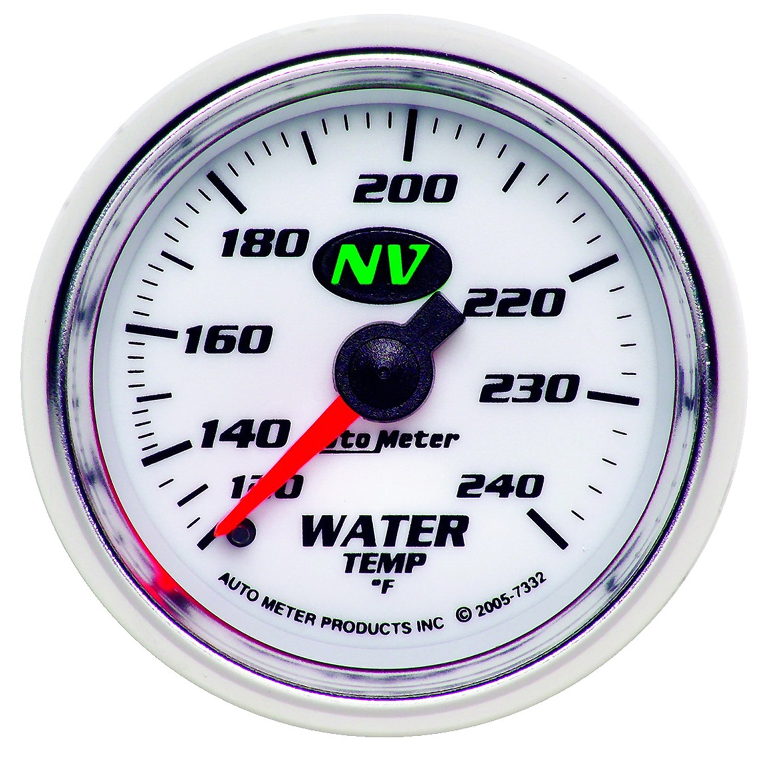 AutoMeter 7332 - GAUGE, WATER TEMP, 2 1/16", 120-240?F, MECHANICAL, NV 3