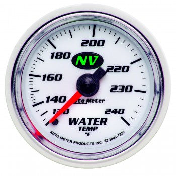 AutoMeter 7332 - GAUGE, WATER TEMP, 2 1/16", 120-240?F, MECHANICAL, NV 4