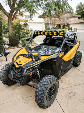 KC HiLiTES 73425 - KC Bracket Mount Set 45in Overhead - 2017-2023 Can-Am Maverick X3 1
