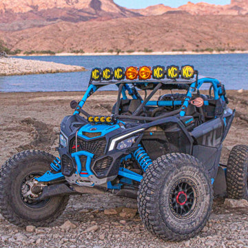 KC HiLiTES 73441 - FLEX ERA 10" LED Light Bar Mount - Shock Tower - 2017-2024 Can-Am Maverick X3 2