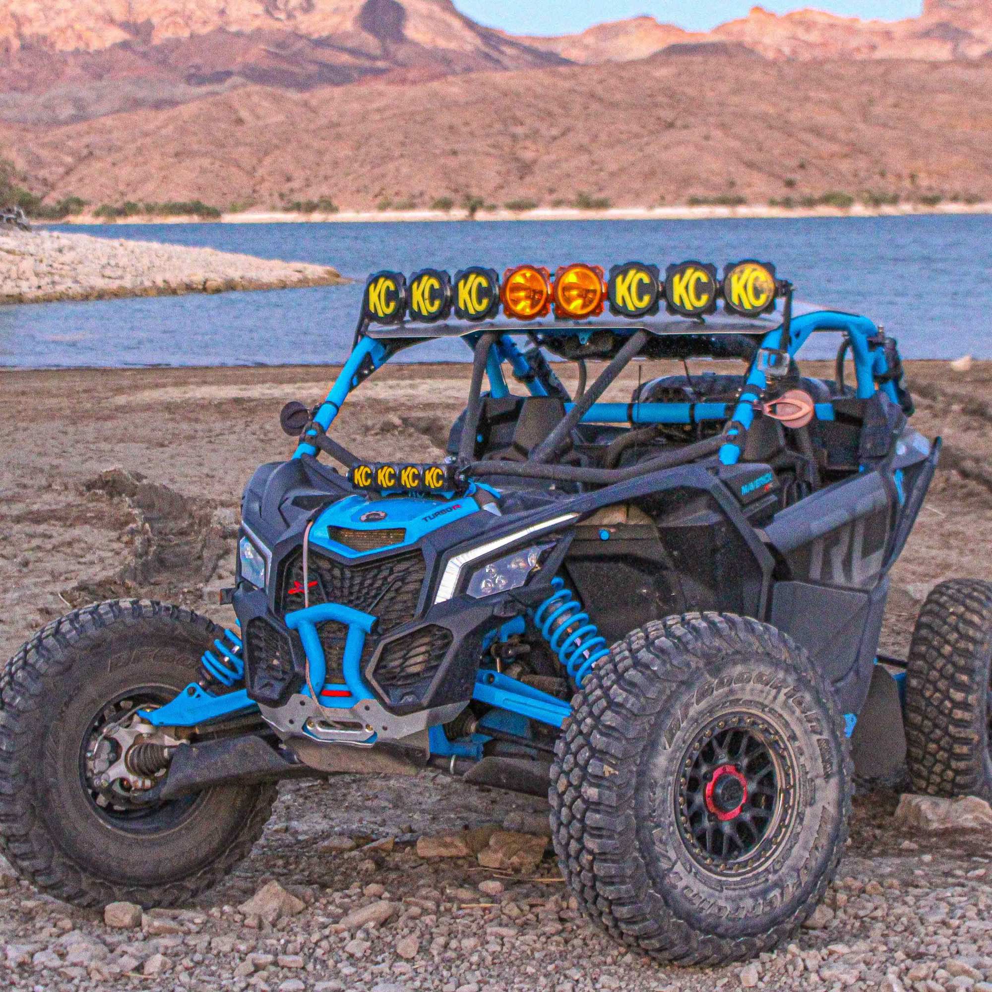 KC HiLiTES 73441 - FLEX ERA 10" LED Light Bar Mount - Shock Tower - 2017-2024 Can-Am Maverick X3 2