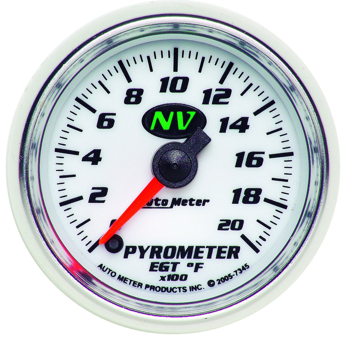 AutoMeter 7345 - GAUGE, PYROMETER (EGT), 2 1/16", 2000?F, DIGITAL STEPPER MOTOR, NV 5