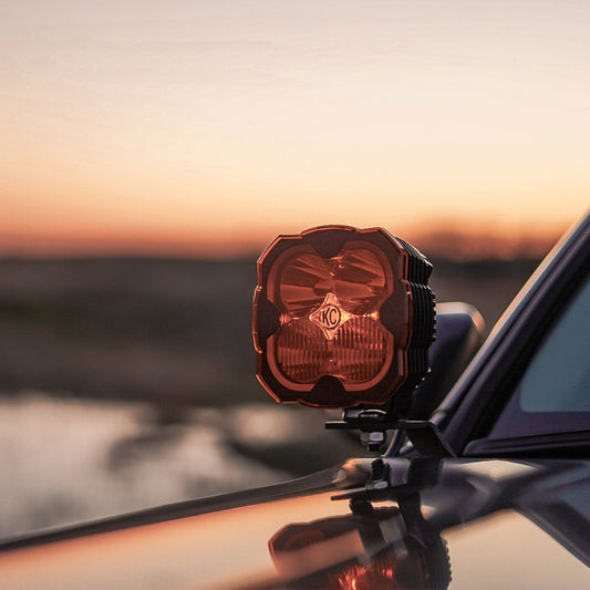 KC HiLITES Bracket Set - Pillar / Ditch Mount - Pair - For 10-24 Toyota 4Runner