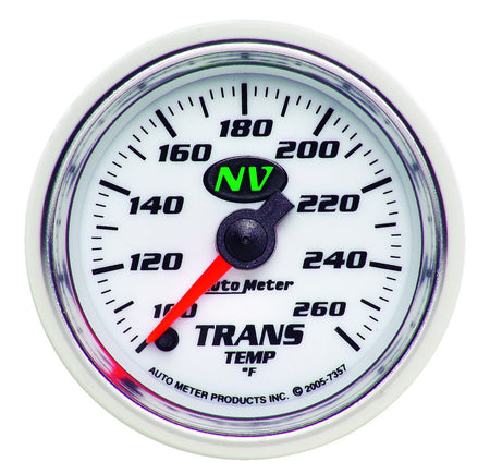 AutoMeter 7357 - GAUGE, TRANSMISSION TEMP, 2 1/16", 100-260?F, DIGITAL STEPPER MOTOR, NV 3