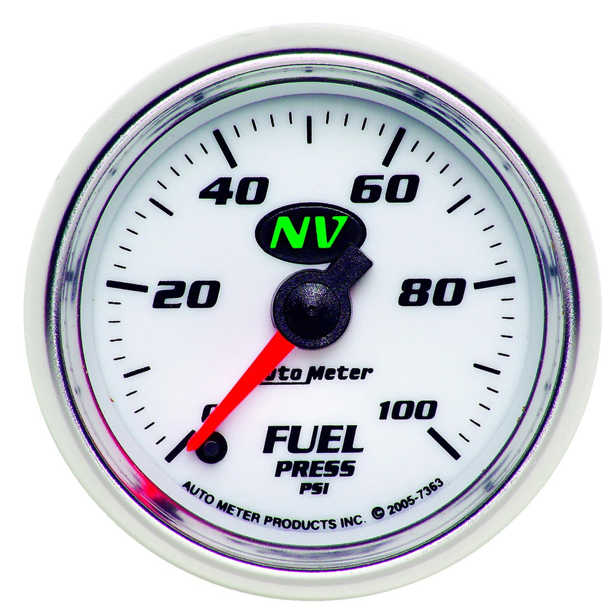 AutoMeter 7363 - GAUGE, FUEL PRESSURE, 2 1/16", 100PSI, DIGITAL STEPPER MOTOR, NV 3