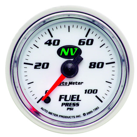 AutoMeter 7363 - GAUGE, FUEL PRESSURE, 2 1/16", 100PSI, DIGITAL STEPPER MOTOR, NV 3