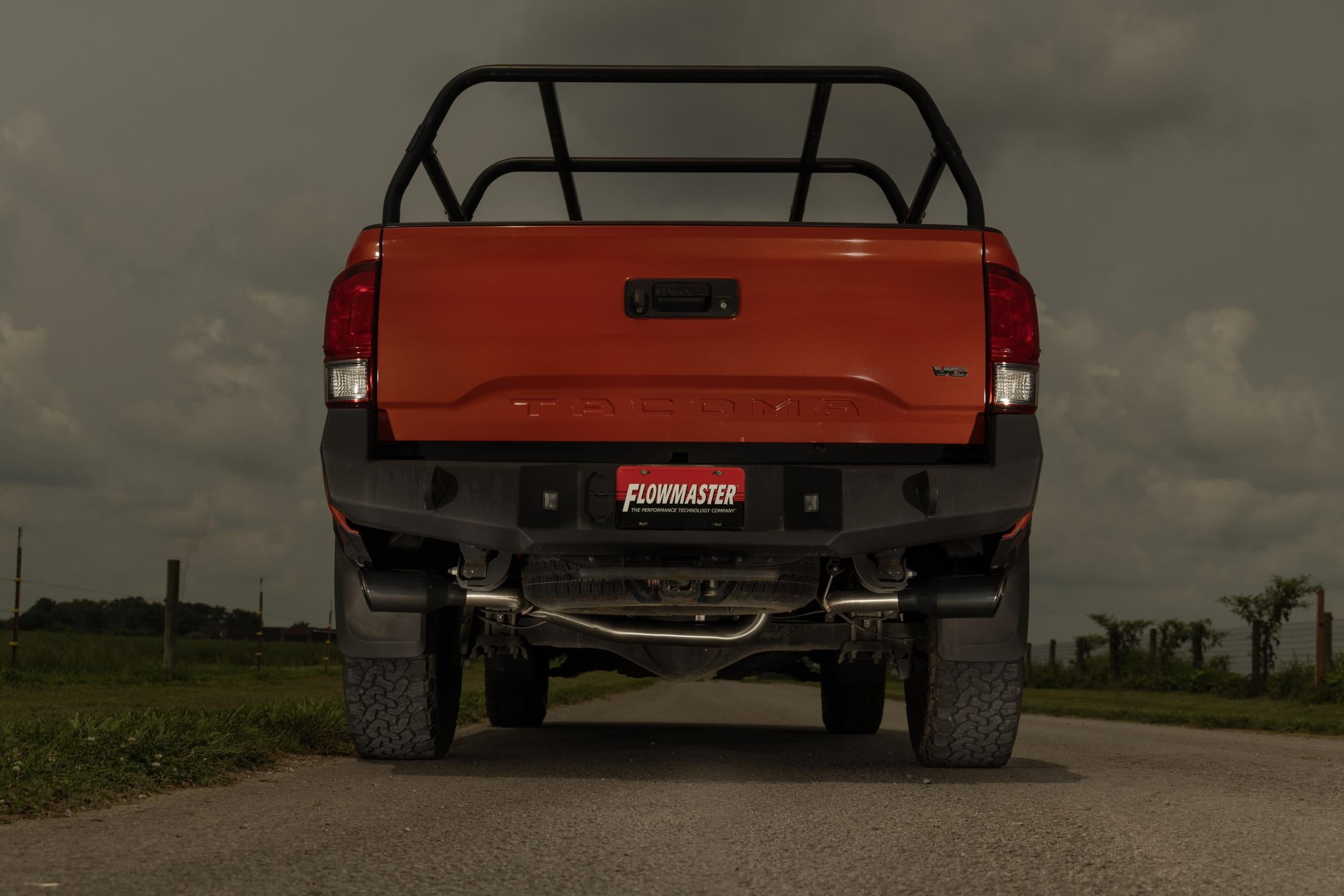 Flowmaster 737918 - Signature Series Exhaust System Fits 2016-2023 Toyota Tacoma 3.5L 2/4 Wheel Drive, All Wheelbases, 304 Stainless Steel, Dual Side Exit Exhaust Flowmaster 2