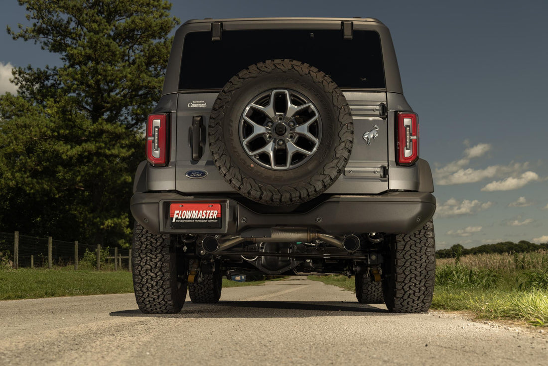 Flowmaster 738123 - Signature Series Exhaust System Fits 2021-2025 Ford Bronco 2.3/2.7-Liter, Axle-Back, 304 Stainless Steel, Dual Rear Exit Exhaust Flowmaster 2
