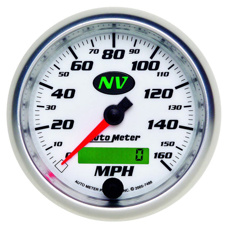 AutoMeter 7488 - GAUGE, SPEEDOMETER, 3 3/8", 160MPH, ELEC. PROGRAMMABLE, NV 3
