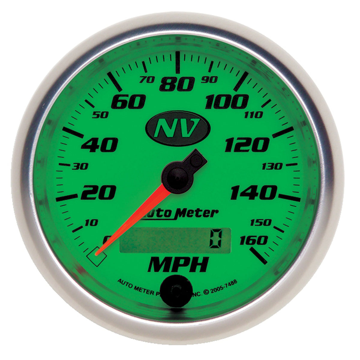 AutoMeter 7488 - GAUGE, SPEEDOMETER, 3 3/8", 160MPH, ELEC. PROGRAMMABLE, NV 4