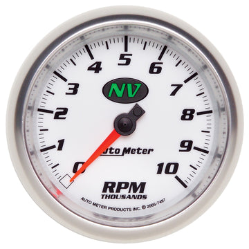AutoMeter 7497 - GAUGE, TACHOMETER, 3 3/8", 10K RPM, IN-DASH, NV 3