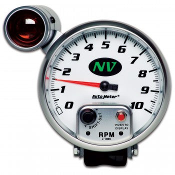 AutoMeter 7499 - GAUGE, TACHOMETER, 5", 10K RPM, PEDESTAL W/ EXT. SHIFT-LITE, NV 5