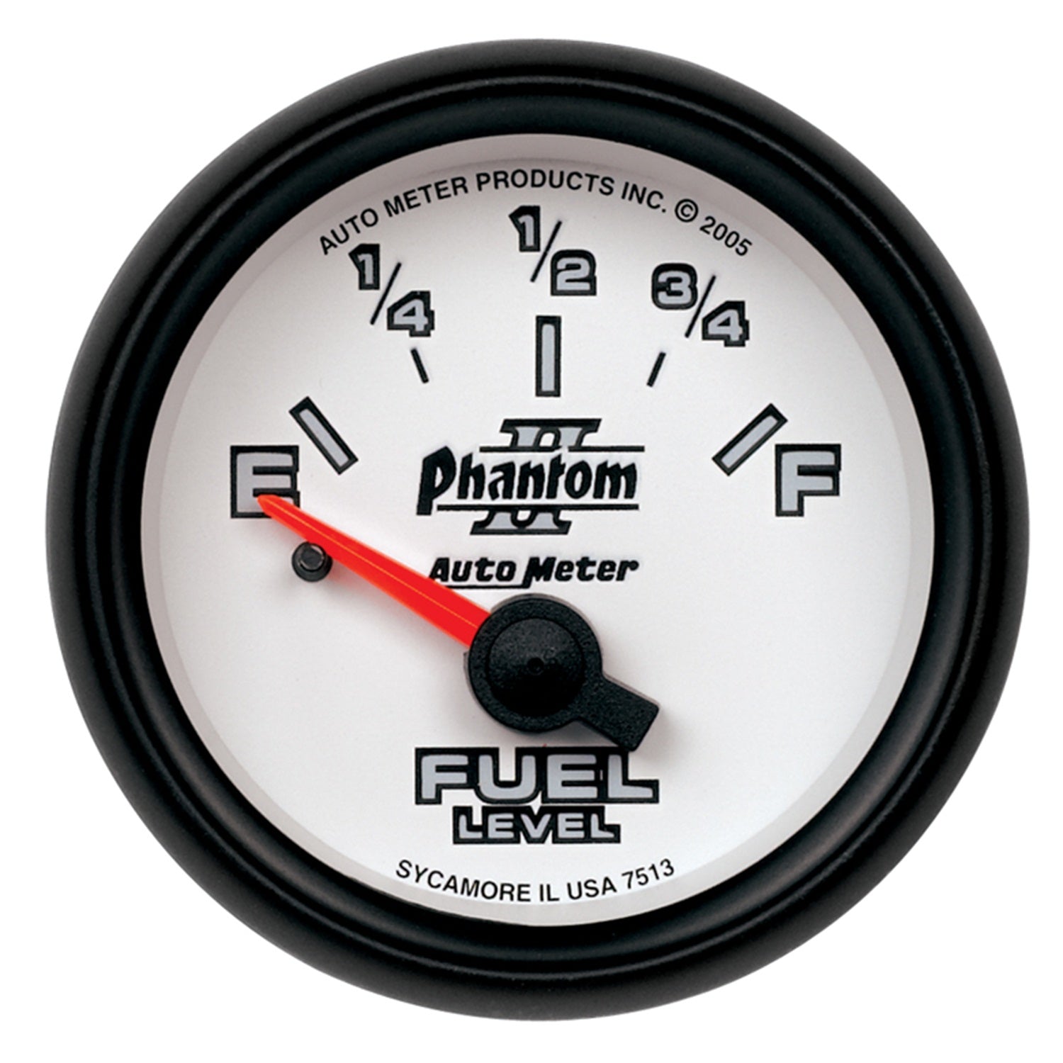 AutoMeter 7513 - GAUGE, FUEL LEVEL, 2 1/16", 0OE TO 90OF, ELEC, PHANTOM II 3
