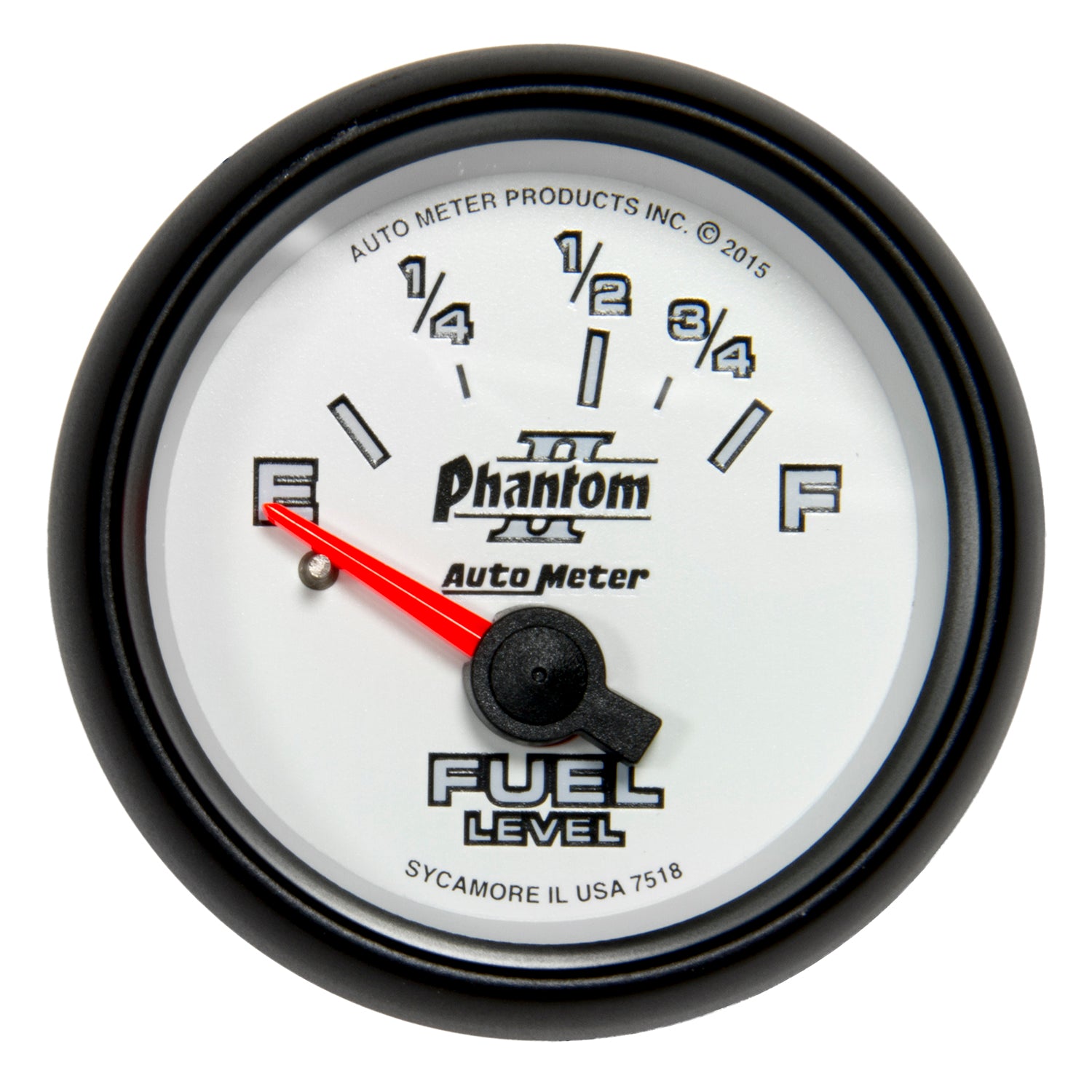 AutoMeter 7518 - GAUGE, FUEL LEVEL, 2 1/16", 16OE TO 158OF, ELEC, PHANTOM II 5