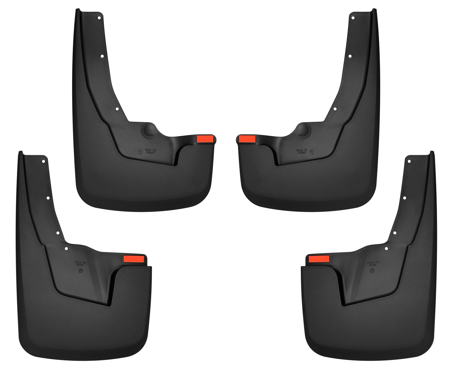 Husky Liners 58136 - Custom Mud Guards - Front and Rear Mud Guard Set 1