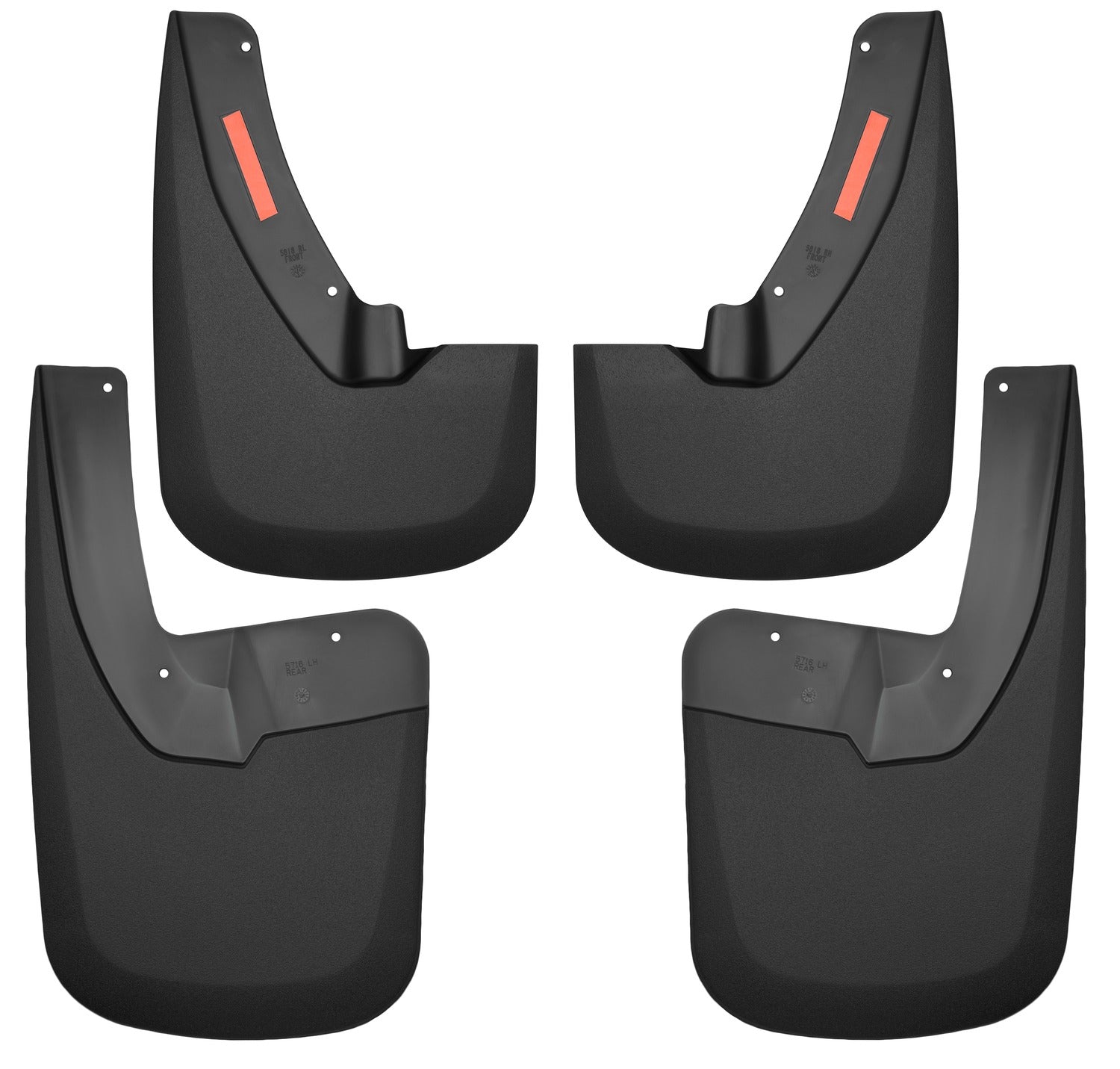 Husky Liners 58186 - Custom Mud Guards - Front and Rear Mud Guard Set 1
