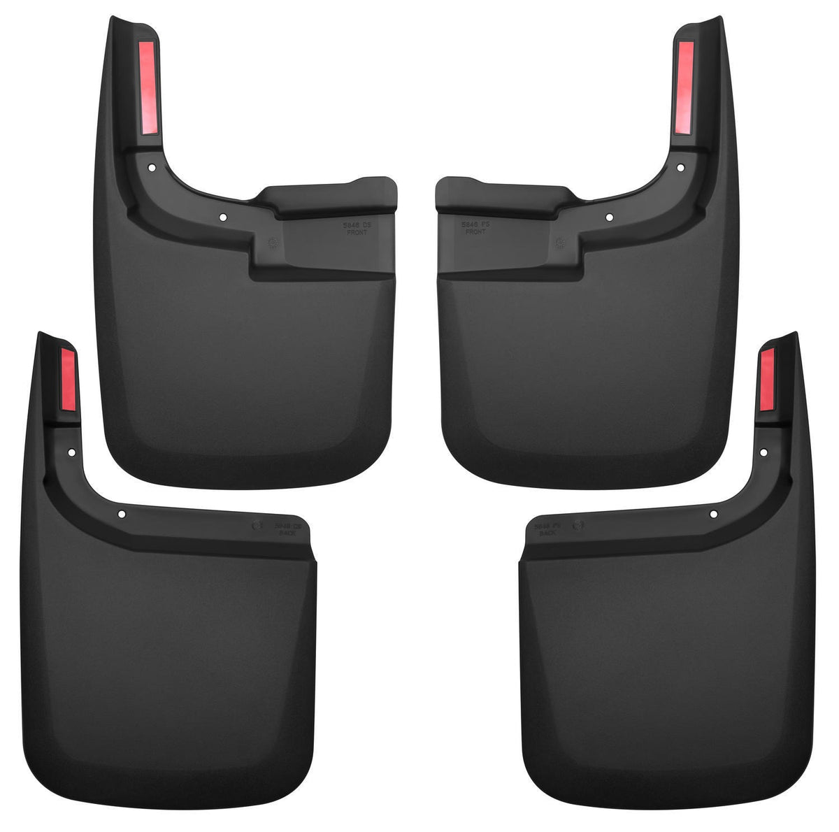 Husky Liners 58466 - Custom Mud Guards - Front and Rear Mud Guard Set 5