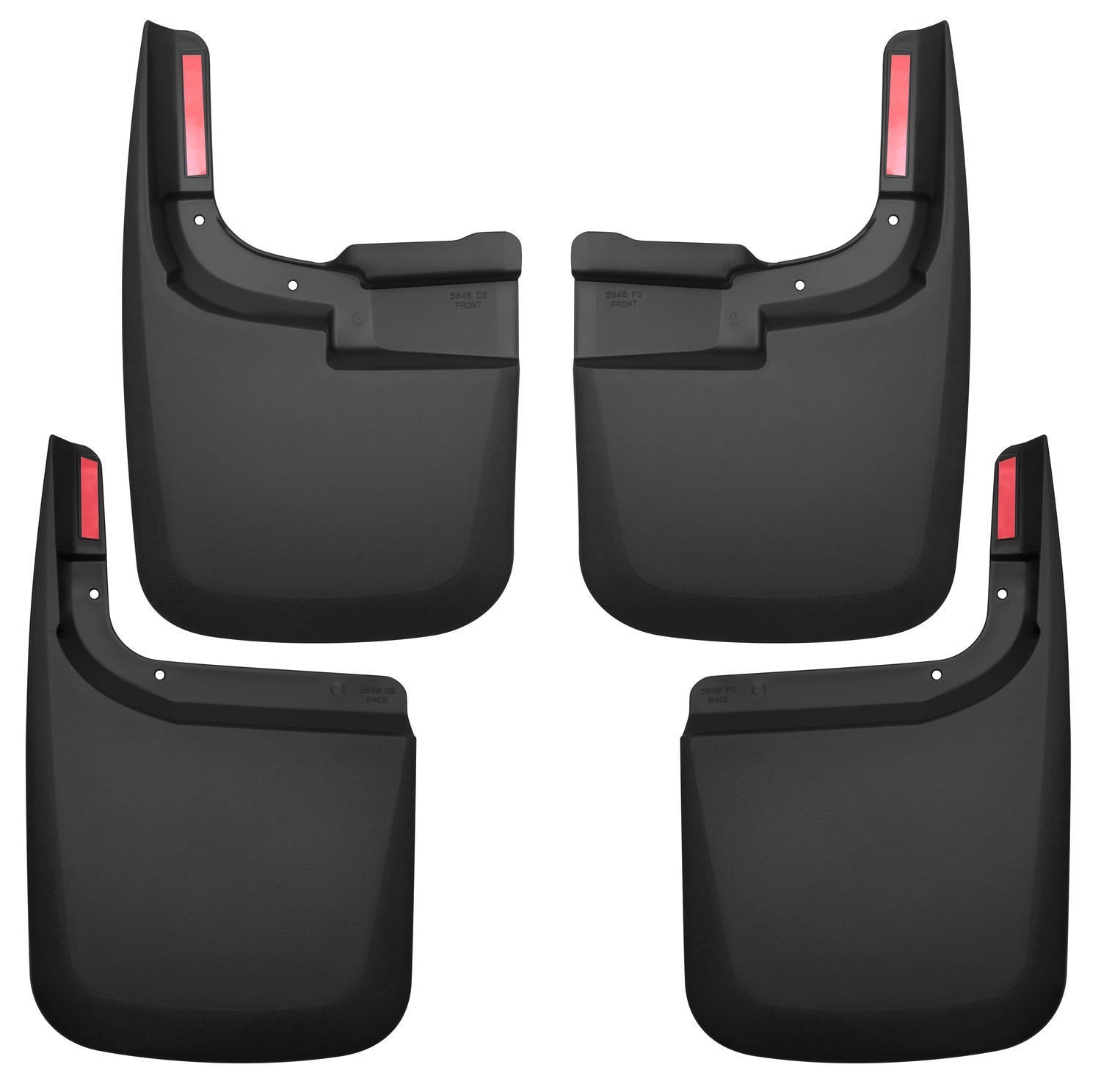 Husky Liners 58466 - Custom Mud Guards - Front and Rear Mud Guard Set 5