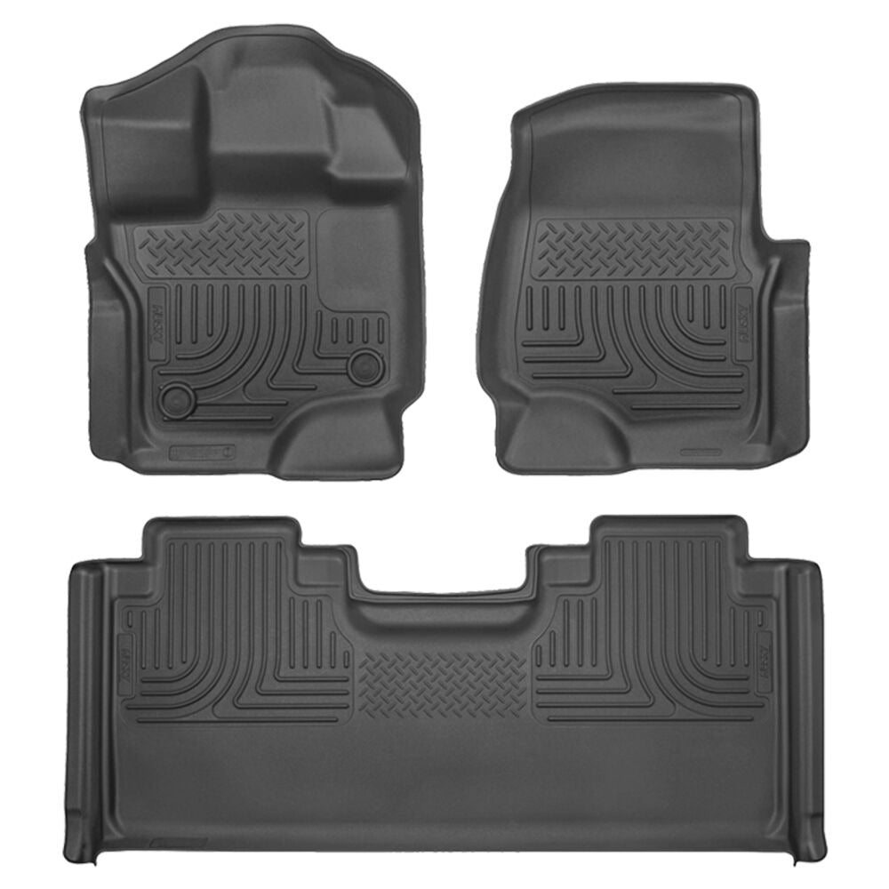 Husky Liners 94051 - Weatherbeater - Front & 2nd Seat Floor Liners 1