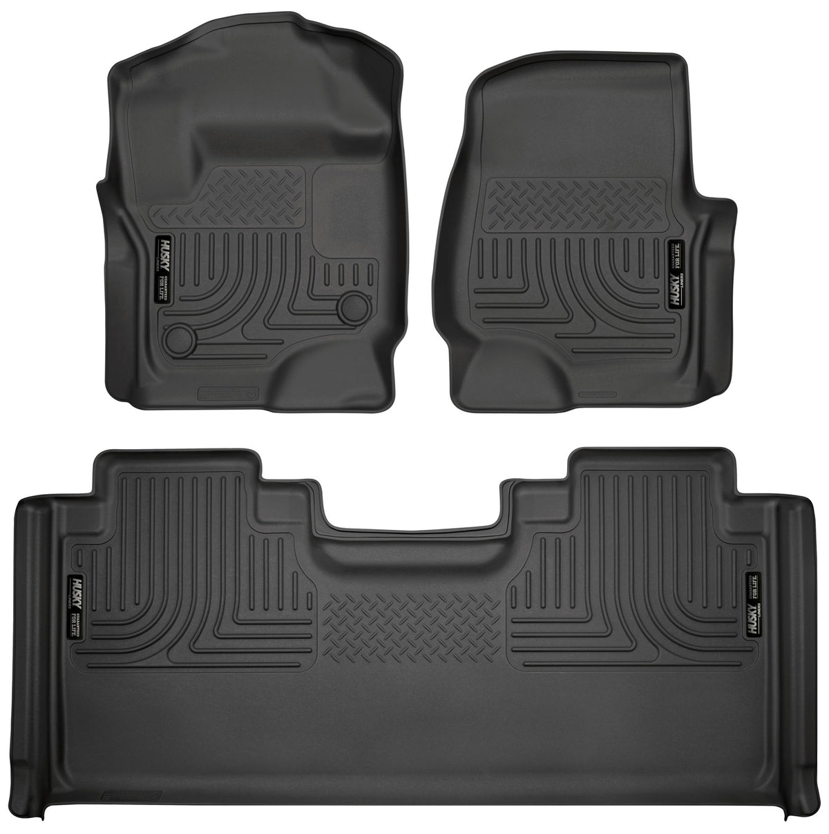 Husky Liners 94071 - Weatherbeater - Front & 2nd Seat Floor Liners 1