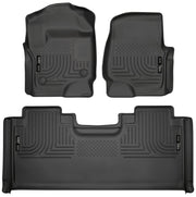Husky Liners 94071 - Weatherbeater - Front & 2nd Seat Floor Liners 1