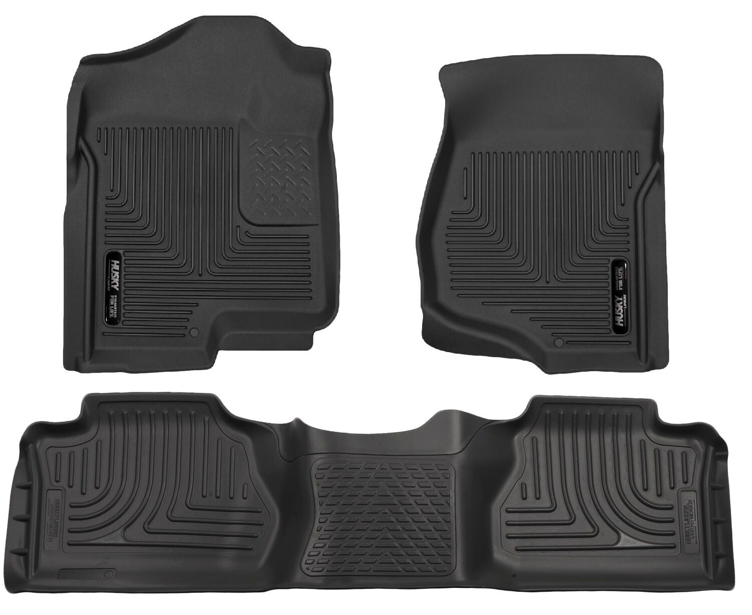 Husky Liners 98211 - Weatherbeater - Front & 2nd Seat Floor Liners (Footwell Coverage) 1