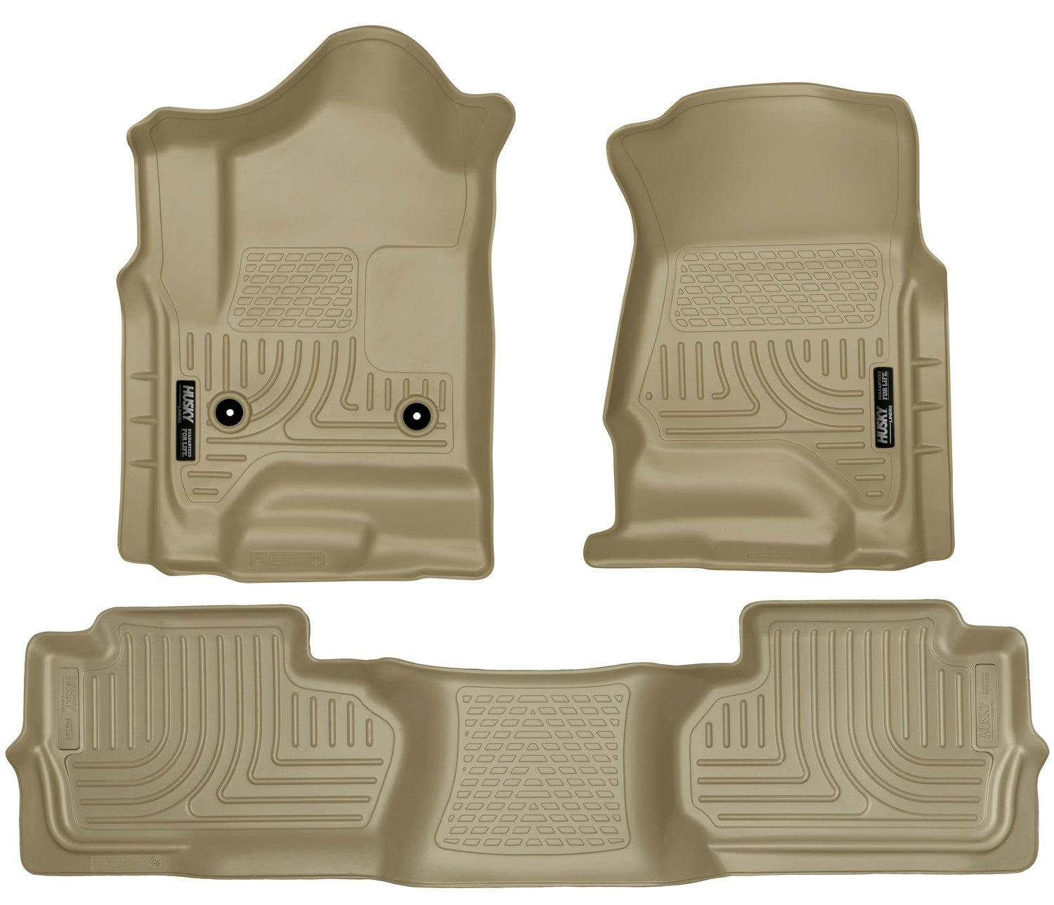 Husky Liners 98243 - Weatherbeater - Front & 2nd Seat Floor Liners (Footwell Coverage) 1