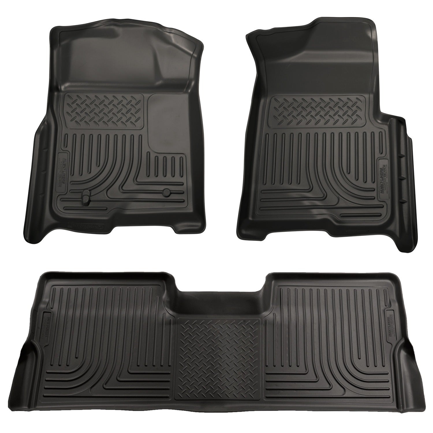 Husky Liners 98391 - Weatherbeater - Front & 2nd Seat Floor Liners (Footwell Coverage) 1