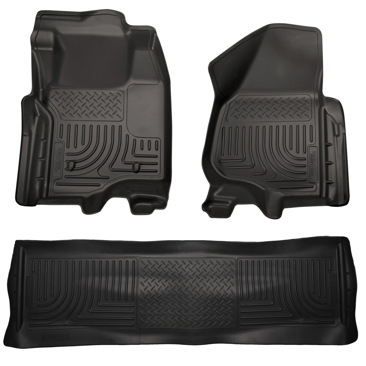 Husky Liners 98711 - Weatherbeater - Front & 2nd Seat Floor Liners (Footwell Coverage) 1